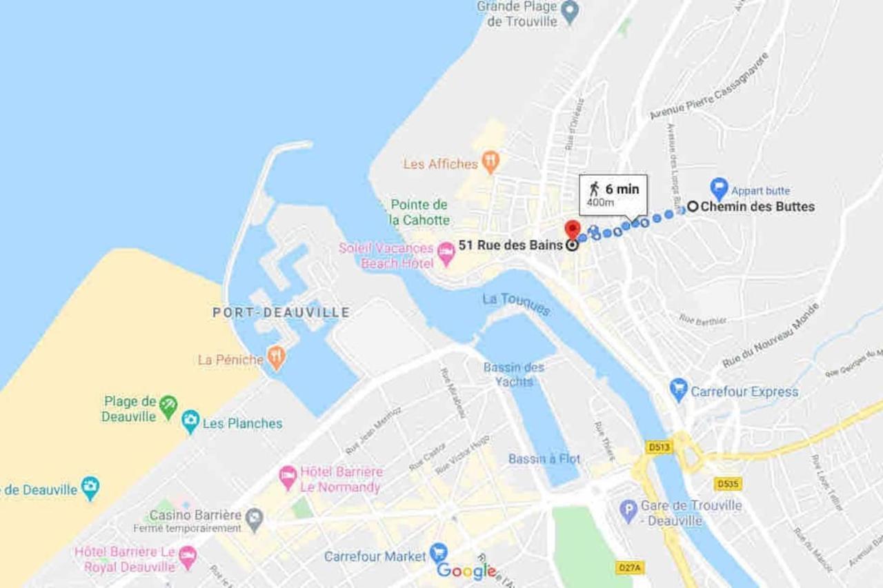 Appartement Avec Terrasse Vue Mer Trouville Sur Mer Esterno foto